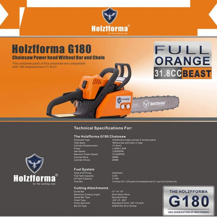 Моторен трион Holzfforma® G180 (без шина и верига)