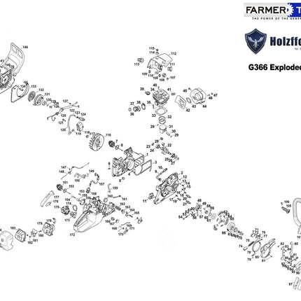 Ремонтен комплект за моторен трион Holzfforma® G366