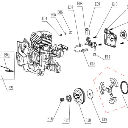 Моторен трион JonCutter® G4500 45cc (без шина и верига)