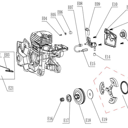 Моторен трион JonCutter® G5800 58cc (без шина и верига)