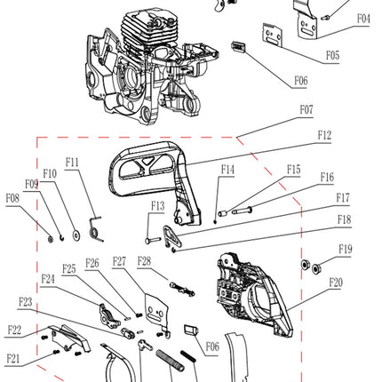 Моторен трион JonCutter® G5800 58cc (без шина и верига)