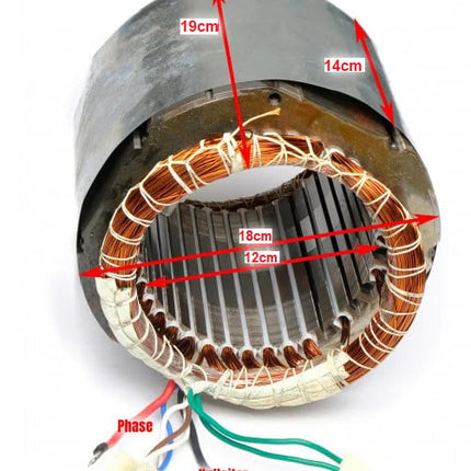 Статор генератор 5-6 KW (Gx 390, 188 ) Мед (монофазен)