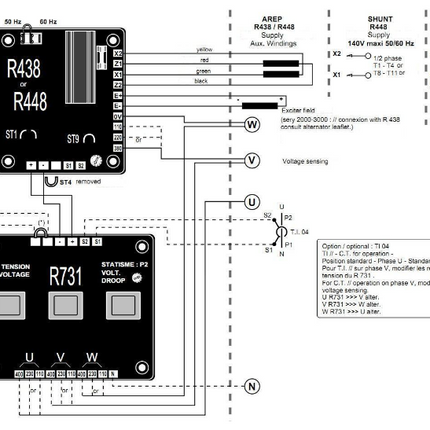 AVR Генератор Leroy Somer R 438