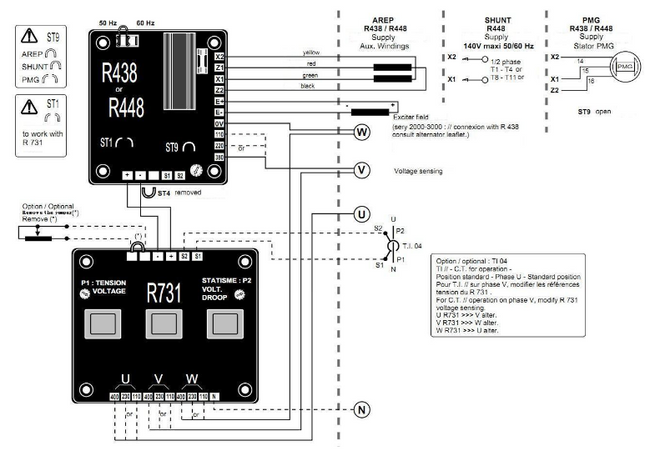 AVR Генератор Leroy Somer R 438