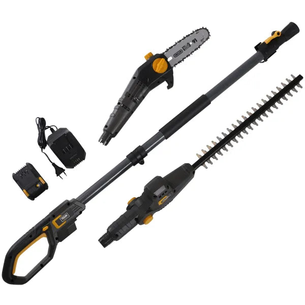Акумулаторен комплект ножица за жив плет + приставка резачка TEXAS PHX/PCX2000/ 20V/ 2Ah - 90063256