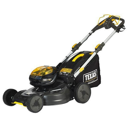 Акумулаторна самоходна косачка TEXAS- LMZ5800, 51 см, стоманен корпус, мулчиране и кош, ново! вкл.58 V / 4,0 Ah батерия и зарядно
