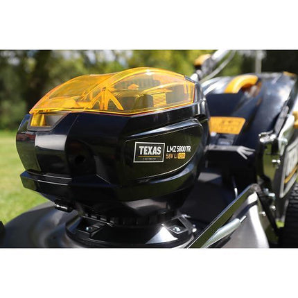 Акумулаторна самоходна косачка TEXAS- LMZ5800, 51 см, стоманен корпус, мулчиране и кош, ново! вкл.58 V / 4,0 Ah батерия и зарядно