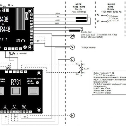 AVR Генератор Leroy Somer R 731