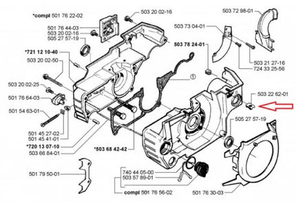 Скоба за моторен трион Husqvarna 51, 55, 265RX
