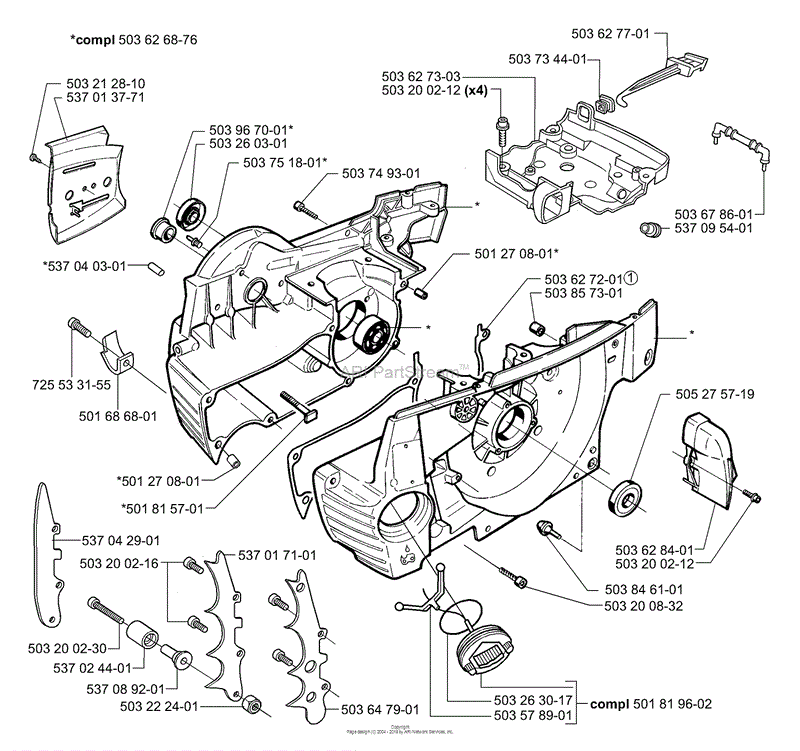 Картер аналог - HUSQVARNA 365 - 371-372