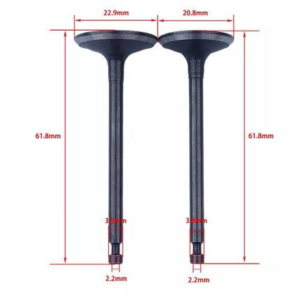 Комплект клапани аналог Honda GX100