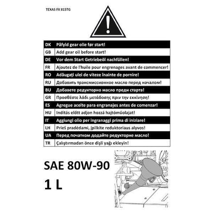 Мотофреза TEXAS- FX 815 TG комплект с колела
