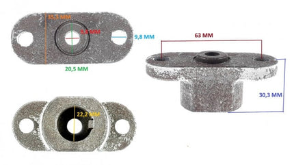 Държач (поставка) за нож на моторна косачка MTD 948-0323 (22.2mm)