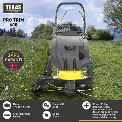 Тримерна косачка TEXAS- Pro Trim 600 несамоходна, 4 мм корда