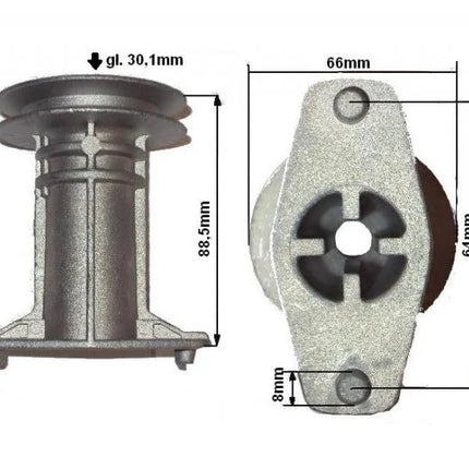Държач (поставка) за нож на моторна косачка Viking MB400, MB450, MB455, MB500, MB650