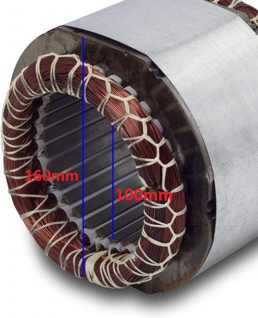 Статор за генератор 2 - 5 kw (Gx 160, 168F и тн) Мед (еднофазна)