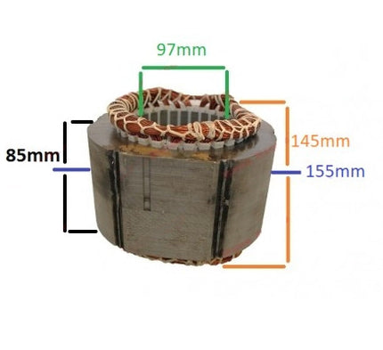 Статор генератор 2 - 5 kw (Gx 160, 168F ) Меден (трифазен)