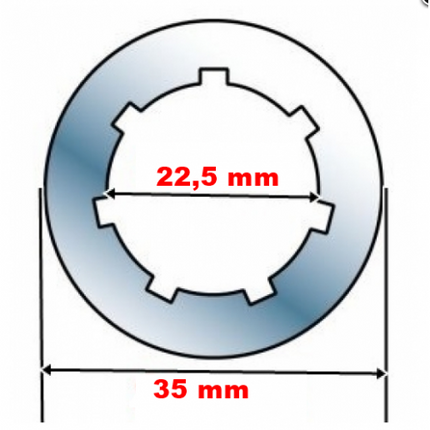 Ринг аналог 3/8 '' - 7- ЗА ЩИЛ 361, HUSQVARNA 365