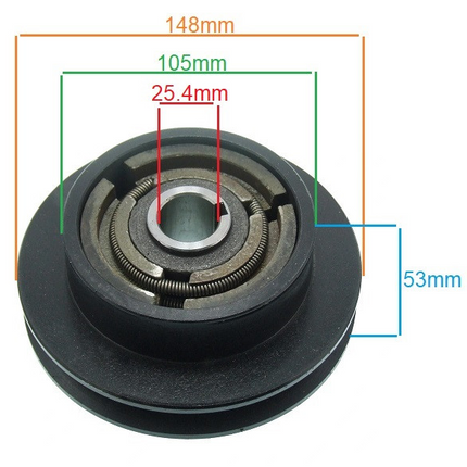 Съединител за Honda 148 x 25.4mm (1 канал - 13mm)