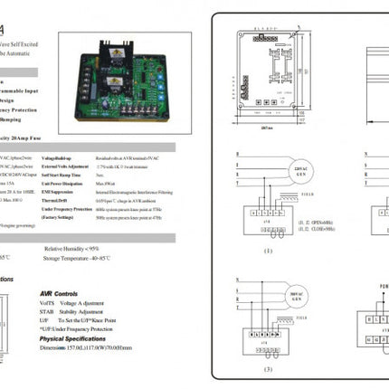 AVR генератор model 20 Ампера