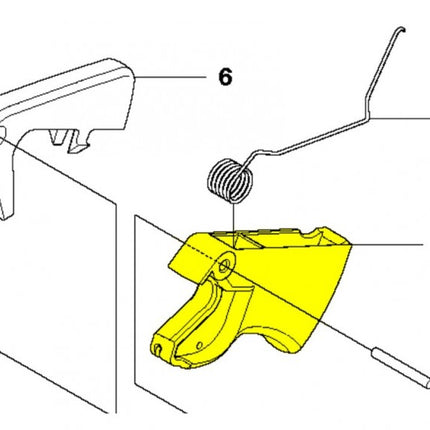 Спусък газ Аналог за моторен трион Husqvarna 445, 450