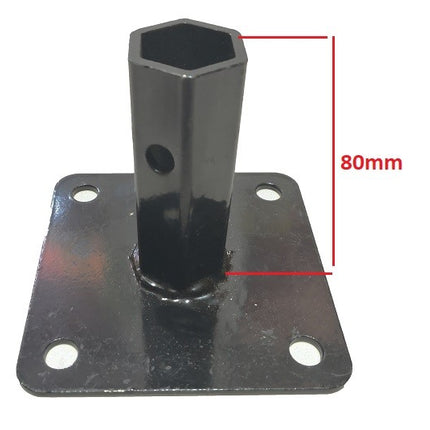 Полуоски за мотокултиватор с шестостен 23мм h80 -2бр.