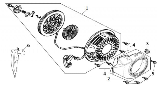 Пружина за стартер за Honda GX 120, GX 140, GX 160, GX 200