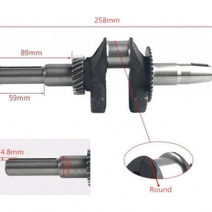 Колянов вал за Honda GX 140, GX 160, GX 160 (pana)