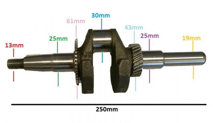 Колянов вал Honda GX 200 (7 CP)