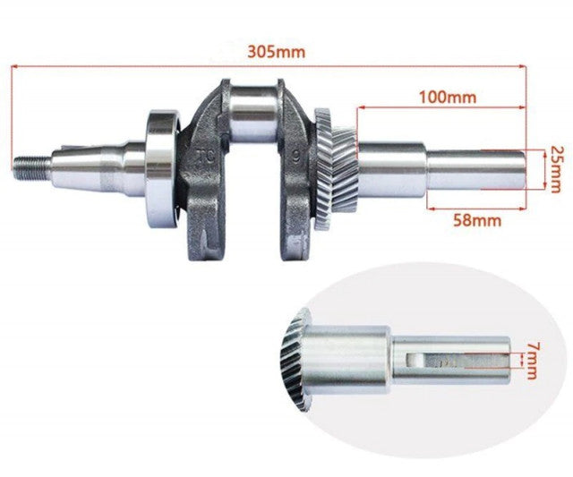 Колянов вал за Honda GX 340, GX 390