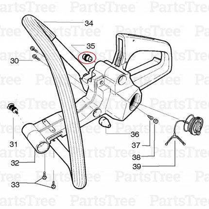 Тампон Аналог Husqvarna 136, 137, 141,142 (модел 2)