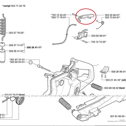 Блокировка газ Аналог Husqvarna 362 365 371 372 372xp