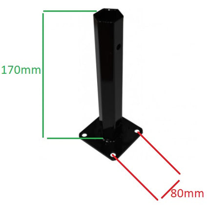 Полуоски за мотофреза с шестограм  (h 170mm - шестограм 23mm) -2бр.