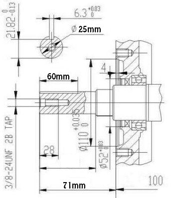 Бензинов двигател Zongshen GB420 13 КС (вал: 25 x 60mm)